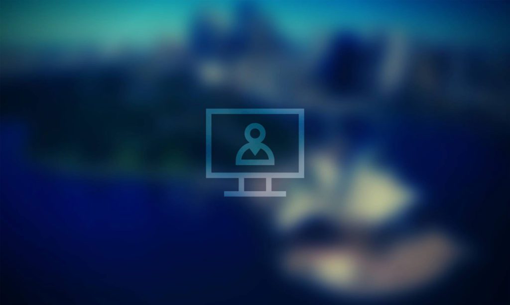 webinar icon with a blue background