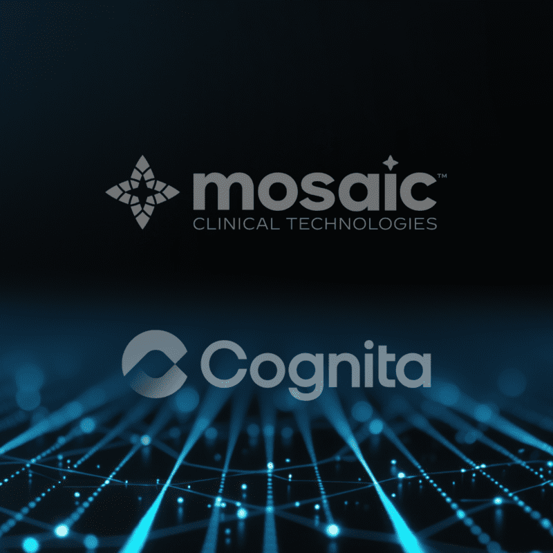 Mosaic clinical technologies logo and Cognita logo